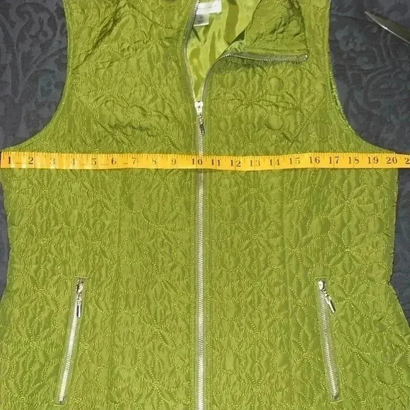 Christopher & Banks Quilted Green Woman Vest X5 - Picture 6 of 10